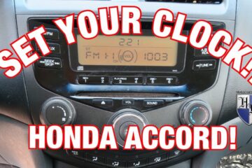 How to Change Clock on 2007 Honda Accord