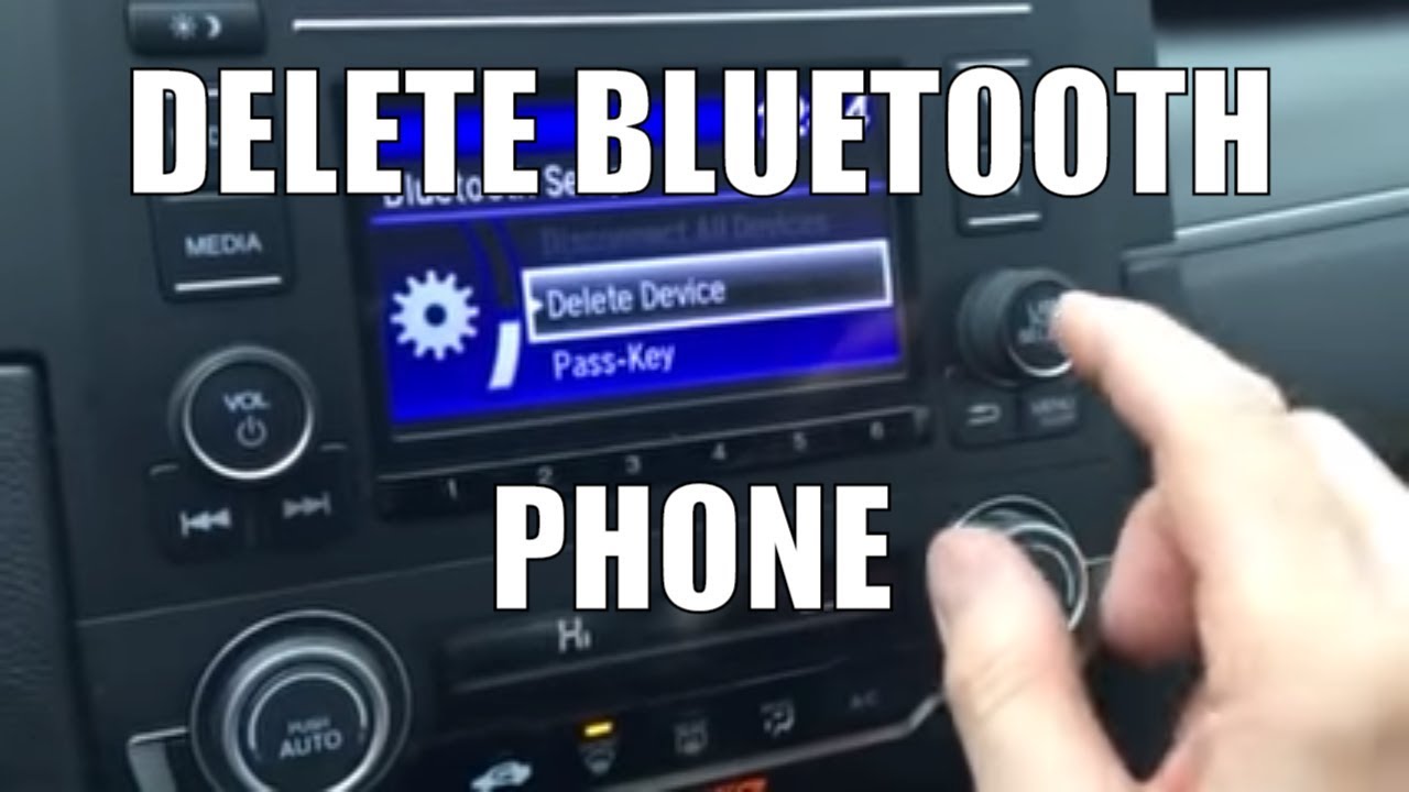 How to Delete Bluetooth Device from Honda