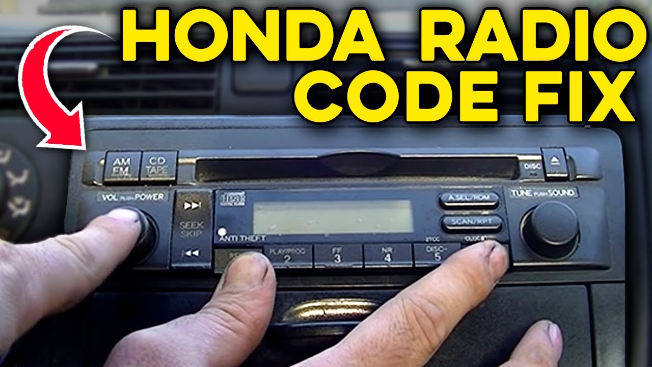 How to Enter the Code for Honda Radio